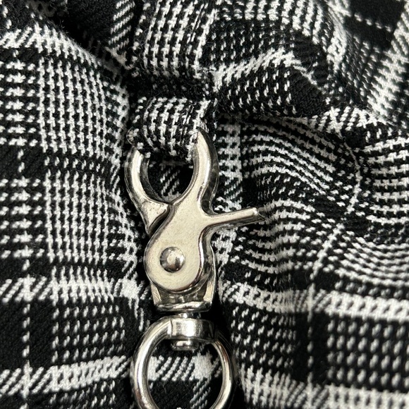 Hot Topic Grey Plaid Pants With Detachable Chain S - Picture 7 of 10